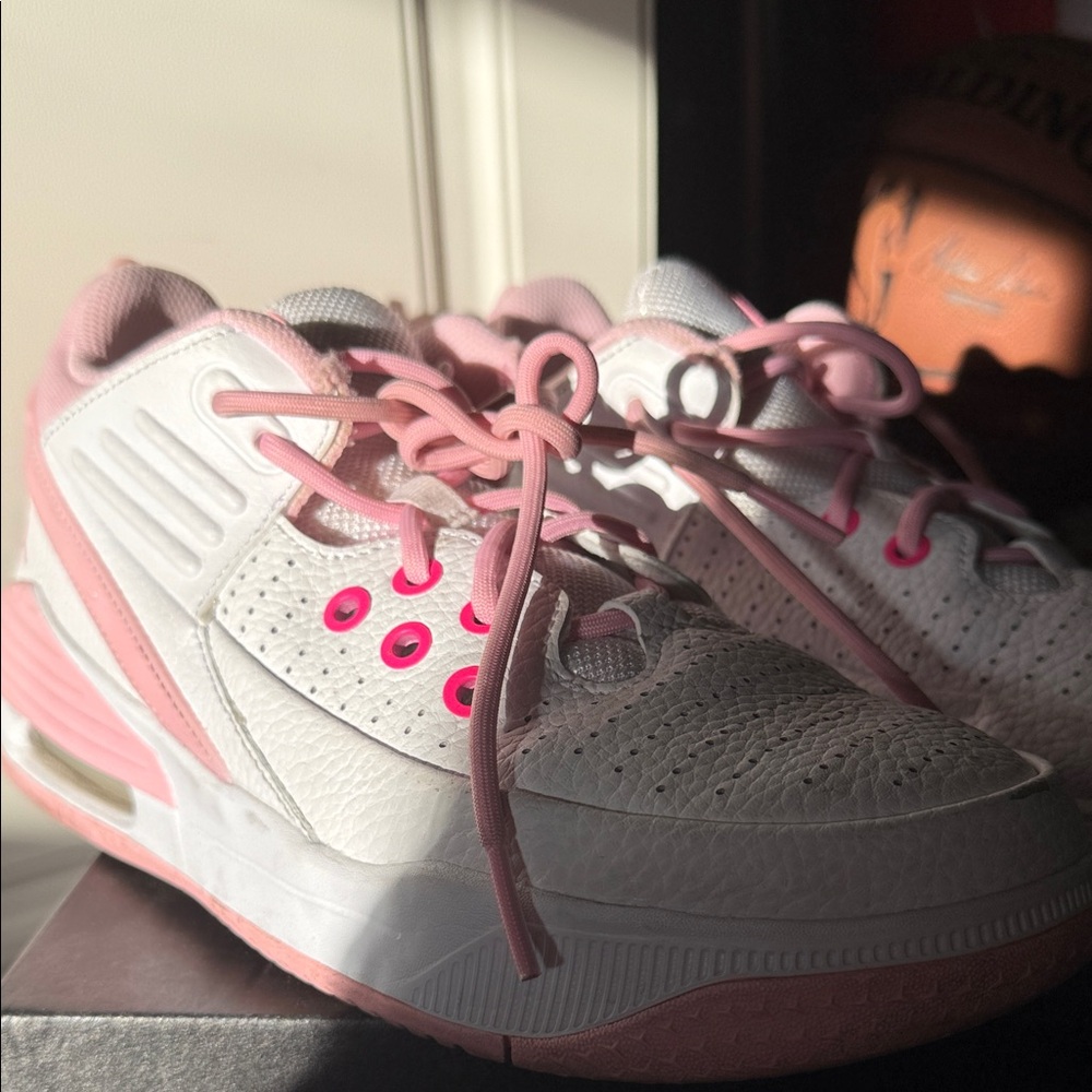 Kids Pink and White Jordan 5